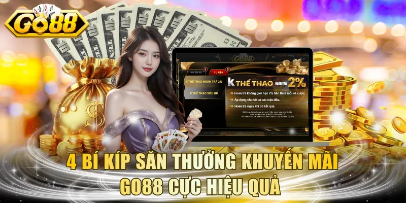 4 bí kíp săn thưởng khuyến mãi GO88 cực hiệu quả